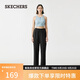 斯凱奇（Skechers）閃穿褲女休閑褲顯瘦運(yùn)動(dòng)褲2025新款秋吸濕速干直筒褲P225W290