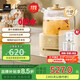World Kitchen康寧養生壺 全玻璃恒溫壺煮茶壺煮茶器1.2L大容量 辦公室保溫壺家用花茶壺燒水壺電熱水壺自用送禮 旗艦款【燉鍋+茶漏+燉盅】 1.2L