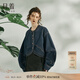 日著原創(chuàng)設計女裝2025秋季小個子寬松新復古回潮圓領套色牛仔短外套 影藍 XL