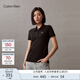 Calvin KleinJeans夏季女士休閑字母印花ck通勤純色修身短袖T恤POLO衫J223493