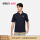 AIGLE艾高polo衫T恤春夏款速干上衣吸濕cooltouch涼感短袖男士 海軍藍 BN231 L (180/96A)