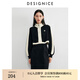 迪賽尼斯（DESIGNICE）2024年冬季新款休閑運(yùn)動風(fēng)氣質(zhì)長袖立領(lǐng)連衣裙 曜石黑 L