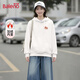 班尼路（Baleno）復古港風(fēng)連帽衛衣女秋冬新款寬松加絨長(cháng)袖女裝加厚保暖帽衫外套女
