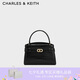 CHARLES&KEITH鱷魚紋凱莉包手提包斜挎包包女包生日禮物七夕禮物CK2-50270880-1