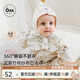 OAK FAMILY竹棉紗布口水巾防水吐奶兒童可旋轉(zhuǎn)圍嘴 梨果莊園 均碼(28*26cm)