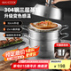 美廚（maxcook）蒸鍋全304不銹鋼32cm三層蒸鍋感溫復(fù)底湯鍋 燃?xì)怆姶艩t通用MCZ750