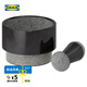宜家（IKEA）艾德思杵和臼大理石黑色研磨調(diào)味品搗蒜/搗花椒等 杵和臼大理石 黑色