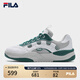 FILA 斐樂(lè )官方秋季運板鞋飛虹男鞋老爹鞋百搭鞋子動(dòng)鞋休閑鞋男鞋 蘑菇灰色/斐樂(lè )白-OW 39