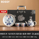 BOSSY鎏銀國禮牡丹茶具套裝非遺傳承人作品送長(cháng)輩生日禮物高端商務(wù)禮盒 鎏銀國禮牡丹茶壺套組【禮盒裝】