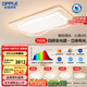 歐普（OPPLE）護(hù)眼全光譜吸頂燈客廳燈LED智能高亮線條燈簡約奶油風(fēng)包安裝套餐1