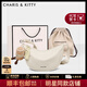 CharisKitty小c&k帆布包包女款2025年新款小眾通勤餃子包休閑斜挎包生日禮物 CK女包-米白色【送女友老婆走心】