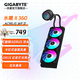 技嘉（GIGABYTE）AORUS 冰雕一體式CPU水冷散熱器 卡扣式風(fēng)扇RGB光效隱藏走線(xiàn)一線(xiàn)通 水雕II 360丨卡扣式風(fēng)扇丨可旋轉冷頭