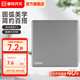 曼科（MANK） 開關插座面板J53碳晶灰一開五孔多孔86型暗裝usb空調(diào)網(wǎng)線插座 一開雙控