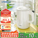 虎牌（TIGER）電熱水壺 雙層防燙 快燒水壺 PCG-G10C 1L電水壺 白色