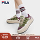 FILA 斐樂(lè )官方女鞋CARROT摩登板鞋2024秋季新款蘿卜鞋休閑增高厚底鞋 夜曲紫/古白色-NA 37.5