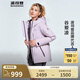 波司登（BOSIDENG）【反季】冬季羽絨服鵝絨女款短款連帽新國標90絨商場同款寬松外套 【店長推薦】黎明紫6248 M 165/88A