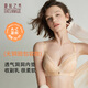 夏.娃.之.秀內衣女文胸無(wú)痕新款無(wú)鋼圈聚攏型收副乳性感薄款束胸罩送人禮物 杏色 80B =36B(薄杯約1CM)