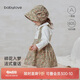 babylove女寶寶背帶裙春秋季法式半身裙純棉嬰兒外出裙子碎花童話