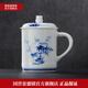 景德鎮(zhèn)青花玲瓏陶瓷節(jié)節(jié)高升泡茶杯單杯辦公室會議老板杯中式手繪茶具 青花節(jié)節(jié)高升老板杯