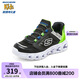Skechers斯凱奇兒童閃穿鞋無需彎腰一腳蹬男大童運動鞋閃燈鞋跑鞋403843L