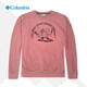 哥倫比亞衛衣女秋冬薄絨保暖套頭衫戶(hù)外休閑上衣AR5580 粉色 L