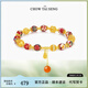 周大生（CHOW TAI SENG）繡球流光S925銀手串玉髓鋯石手工串珠民族風(fēng)設計生日禮物送女生 繡球流光手串