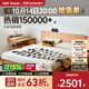 小半實(shí)木床雙人床北歐日式1.5單人小戶(hù)型臥室現代簡(jiǎn)約櫻桃木家具1.8米 【千尋床單床】櫻桃木 1.8m*2m