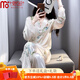 莫代爾真絲新中式國風(fēng)盤扣睡衣女夏季漢服古典高級感2025新款家居服套裝 白色 商柜品質(zhì) 7A 軟絲 L 建議100-120斤