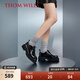 THOM WILLS【吳磊同款】ThomWills德比鞋女大頭厚底增高休閑真皮皮鞋WD1681 黑色WD1681 37 /5.5碼