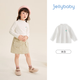 JELLYBABY【甜美舒適木耳邊半高領(lǐng)上衣】冬款裝女童長(cháng)袖T恤寶寶衣服打底衫
