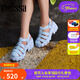 Melissa（梅麗莎）Megan高跟時(shí)尚果凍羅馬齒輪涼鞋女33835 淺藍(lán)色 (AV347) 35-36