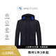 BMW STUDIO【3M新雪麗棉】寶馬男裝秋冬季夾克簡約商務(wù)連帽立領(lǐng)外套 BLACK L
