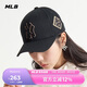 MLB帽子男女刺繡硬頂棒球帽運動四季遮陽帽3ACP8501N-50GOS-F/金色