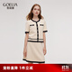 歌莉婭小香風(fēng)套裝女2025新款巨好看高級感兩件套裙1E4LAA0E0 71W杏色 M
