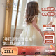 戴維貝拉（DAVE＆BELLA）童裙女童連衣裙2025新款夏裝洋氣兒童裙子小童網(wǎng)紗裙女寶寶公主裙 淺黃色【現貨】 90 cm（建議身高80-90cm）