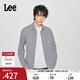 Lee商場(chǎng)同款25新品舒適版翻領(lǐng)格紋101+深藏青色男長(cháng)袖襯衫休閑潮 深藏青色 L