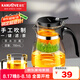 金灶（KAMJOVE）玻璃茶壺飄逸杯 泡茶壺茶道杯 花茶壺紅茶泡茶器茶水分離杯TP-757 單茶壺700ml