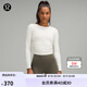 lululemon丨All It Takes 女士運(yùn)動長袖T恤*羅紋 Nulu? LW3GK5S 骨白 M /8
