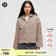 lululemon丨Pleated 女士褶飾二合一拉絨內襯夾克 LW3INXS 禪境淺棕 L