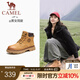 駱駝（CAMEL）【王俊凱同款】馬丁靴男秋冬2025新款大黃靴女戶外工裝靴登山鞋子 GF122W7790 黃金（女款） 36
