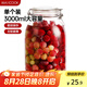 美廚（maxcook）玻璃密封罐 儲(chǔ)物瓶泡酒瓶玻璃瓶子泡臘八蒜 3000ml 單個(gè)裝MCX1046