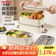 飯盒上班族小學(xué)生316L不銹鋼多層分隔便當盒帶飯餐盤(pán)T5309+Z5069