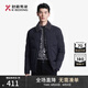 勁霸男裝（K-Boxing）羽絨服男翻領(lǐng)短款毛領(lǐng)保暖鴨絨外套|BRHT4311 深蘭 170/M 