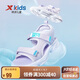 特步（XTEP）兒童女童夏日網(wǎng)面透氣涼鞋露趾沙灘鞋 淡紫色 38