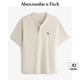 ABERCROMBIE & FITCH【重磅亨利衫】男裝25夏新款經(jīng)典小麋鹿寬松短袖T恤KI124-5188 奶油色 S (175/92A)