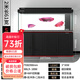 森森2024新款魚(yú)缸森森大型龍魚(yú)缸超白玻璃客廳落地免換水特色懶人魚(yú)缸 玩家級2米長(cháng)61寬(帶燈帶)黑色