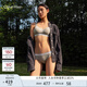 Calvin Klein內衣女士ck舒適上托輕運動(dòng)無(wú)鋼圈軟支撐薄墊背心式文胸QP3271O P7A-椰青灰 M
