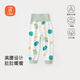 貝瑞加（Babyprints）嬰兒褲子新生兒高腰護肚長(cháng)褲男女寶寶純棉睡褲柔軟秋褲舒適 綠80