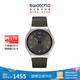 斯沃琪（Swatch）瑞士手表 金屬超薄系列  SKIN墨綠 開(kāi)學(xué)季禮物石英男女表 SKIN墨綠 SS07S103