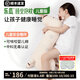 樂瓜睡覺抱枕兒童枕頭靠墊床頭靠枕可拆套洗靠墊 中號點(diǎn)點(diǎn)鹿抱枕（杏色）